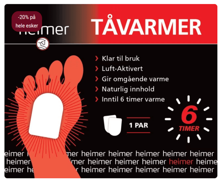 Heimer T&aring;varmer